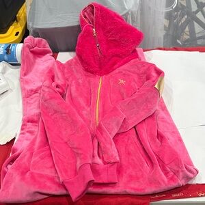 Onepiece Pink Velour jumpsuit